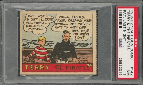 1935 R27 Anonymous "Cartoon Comics" #142 Terry & The Pirates – PSA NM 7
